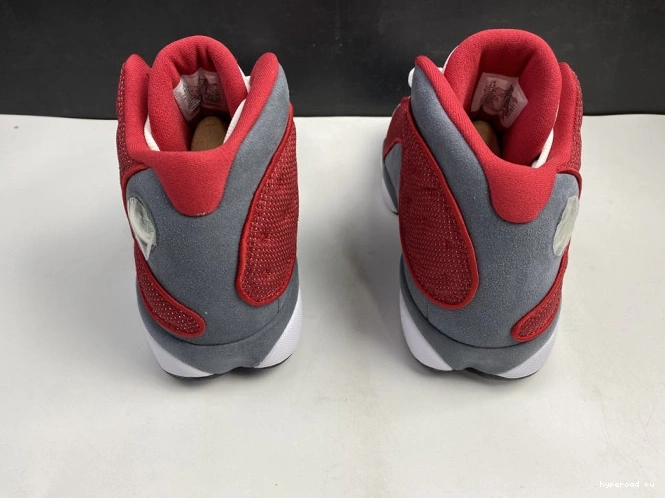 13 Gym 414571-600 Flint Jordan Grey Retro Air Red 0530